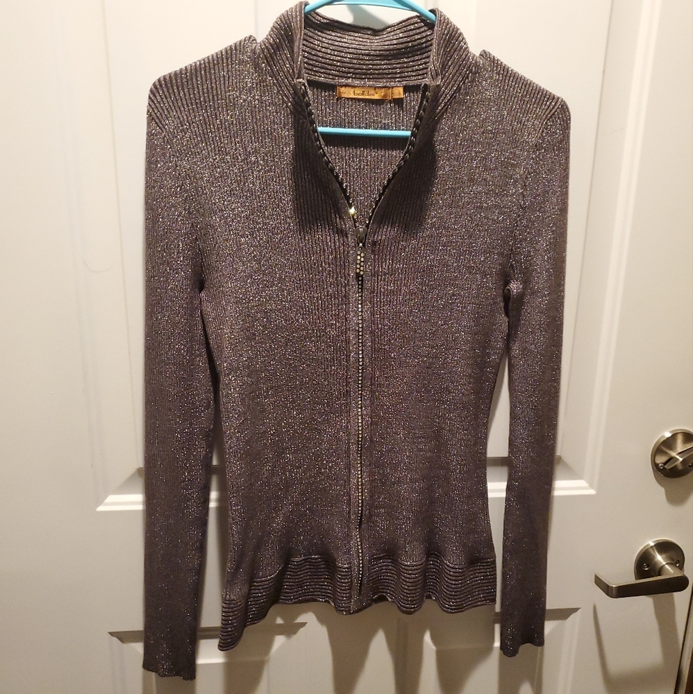 Sparkly zip up
